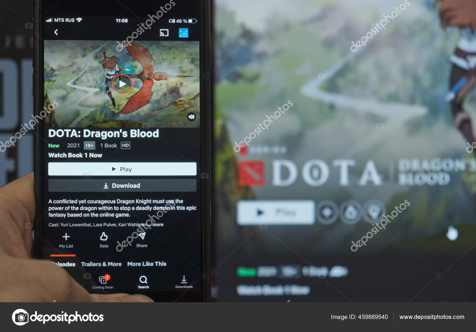 Dota Dragons Blood is an American adult animated fantasy streaming television show on Netflix, New anime series based on video game Dota, Moscow 25 March 2021
