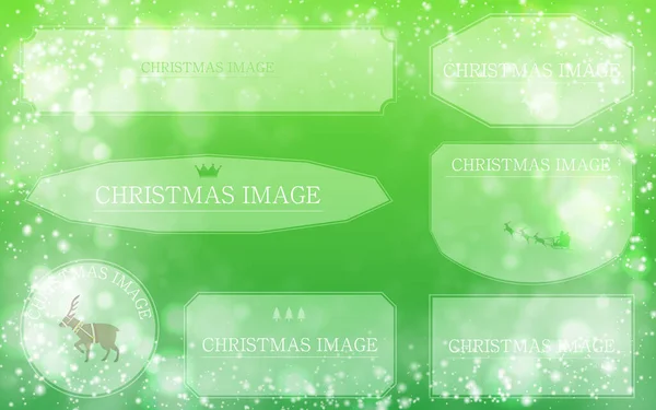Glittrande Jul Bild Bakgrundsmaterial Med Ram — Stock vektor