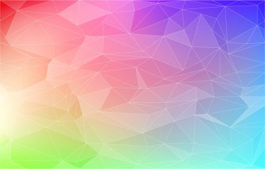 Arkaplan materyali, çokgen benzeri gökkuşağı gradyanı