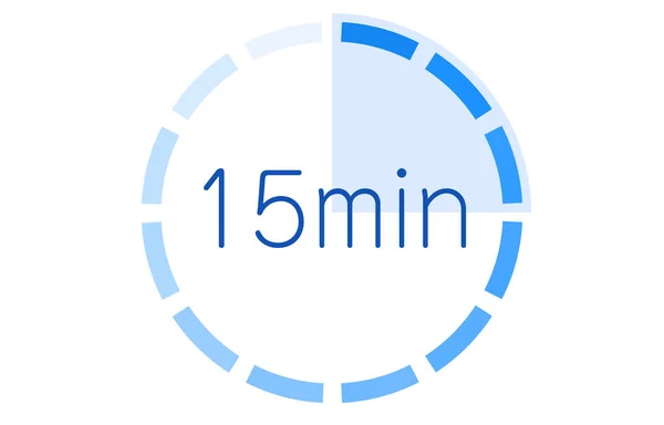 Temps Estimé Requis Icône Vecteur Illustration — Image vectorielle