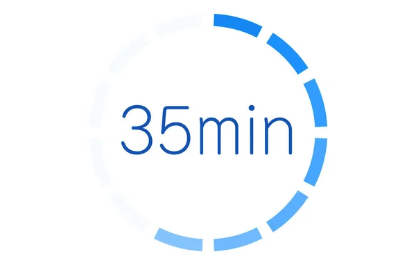 Temps Estimé Requis Icône Vecteur Illustration — Image vectorielle