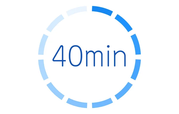 Temps Estimé Requis Icône Vecteur Illustration — Image vectorielle