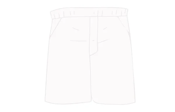 Material Ropa Ropa Entrenamiento Pantalones Cortos — Vector de stock