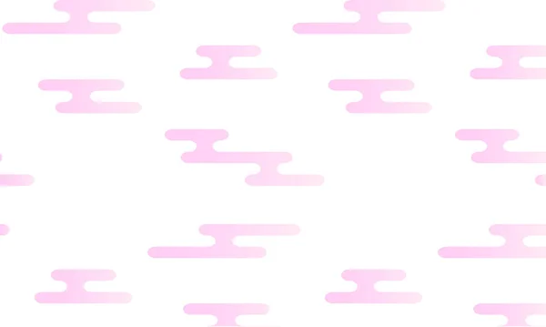 Pinkfarbene Abstufung Japanisches Muster Dunstform — Stockvektor