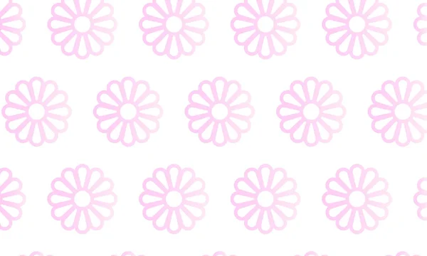 Pink Gradation Japanese Pattern Chrysanthemum — Stock Vector