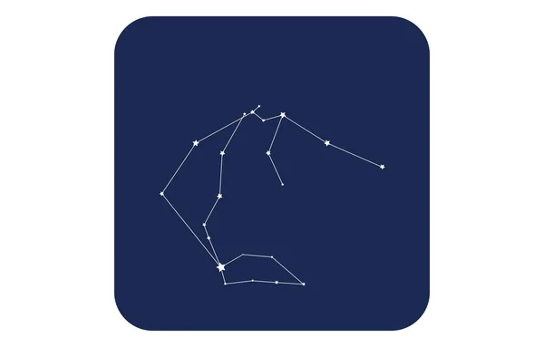 Constellatie Blauwe Iconen Vector Illustratie Weegschaal — Stockvector