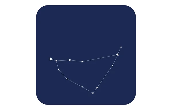 Icônes Bleu Constellation Illustration Vectorielle Capricorne — Image vectorielle