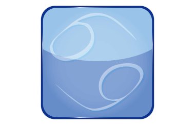 12 takımyıldız mavi simgeleri: vektör illüstrasyonu: Kanser