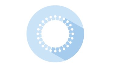 Mavi gölgeli daire simgesi, mantar