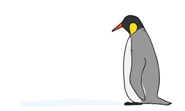 İmparator penguen tasviri