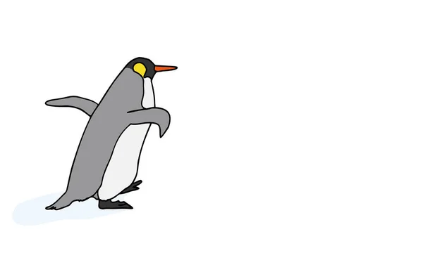 Ilustração Pinguim Imperador — Vetor de Stock