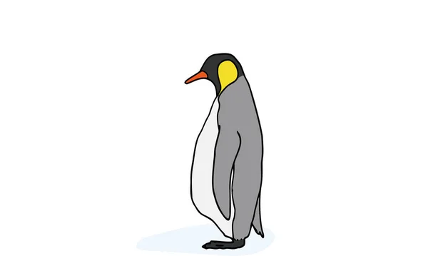 Illustrazione Del Pinguino Imperatore — Vettoriale Stock