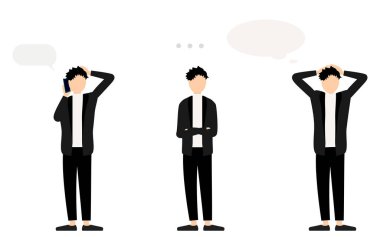 Kişinin duruşu hazır Çağırın, susun, endişelenin