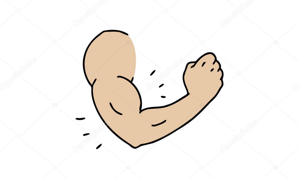 Biceps with male emphasis