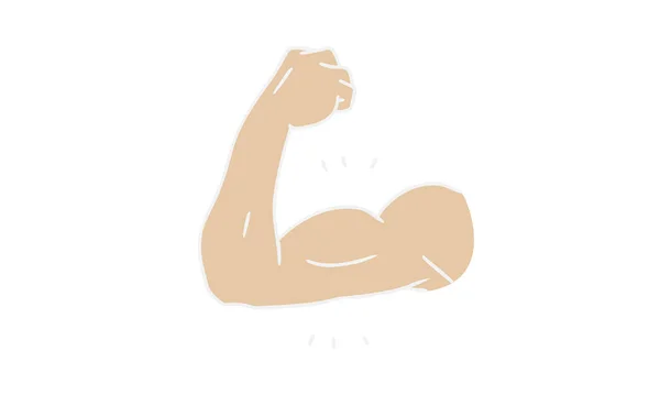 Biceps Avec Accent Masculin — Image vectorielle