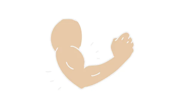 Biceps Avec Accent Masculin — Image vectorielle
