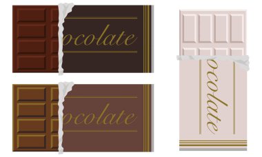 Çikolata seti Siyah Süt Beyaz