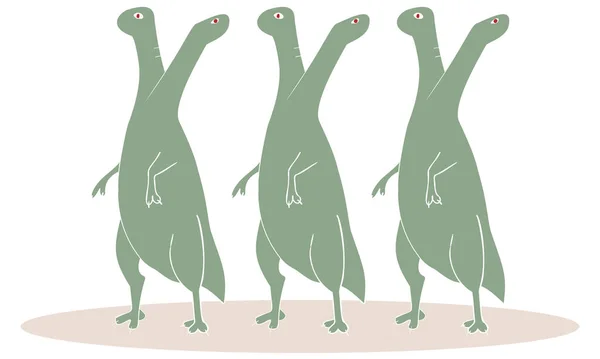 Иллюстрация Эораптора Динозавра — стоковый вектор