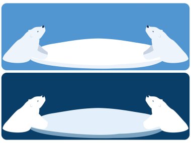 Sürüklenen buz ve kutup ayısı iskeleti