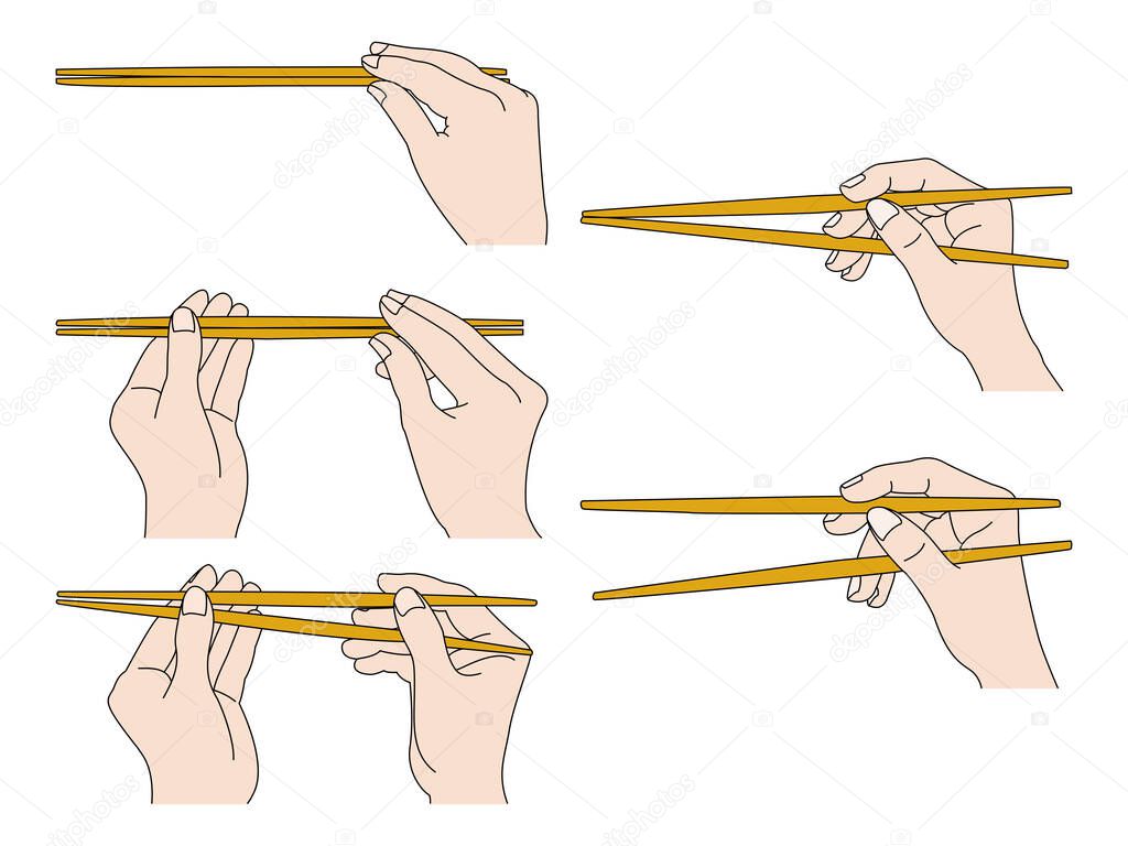 How to hold chopsticks beautifully