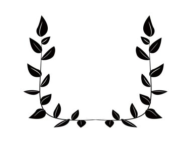 Basit bitki yaprakları tek renkli