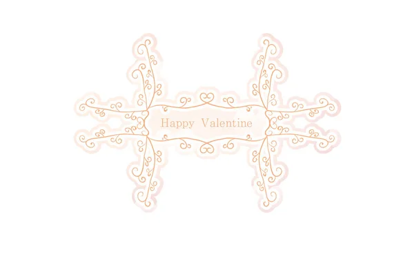 Frame Material Luxurious Elegant Gothic Frame Happy Valentine — Stock Vector