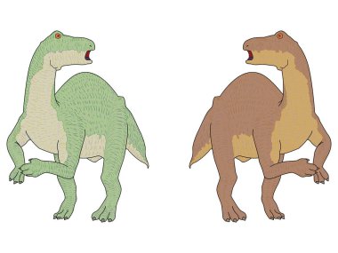 Dinozor Iguanodon, el yapımı.