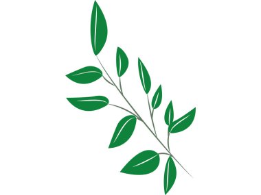 Yeşil yaprak çerçeve malzeme