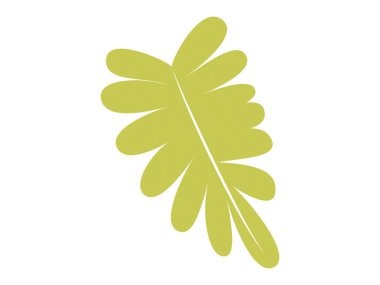 Yeşil yaprak çerçeve malzeme