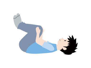 Sırt ağrısı jimnastik çizimi