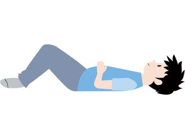 Sırt ağrısı jimnastik çizimi