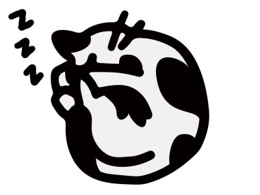 Basit ve sevimli kedi çizimi