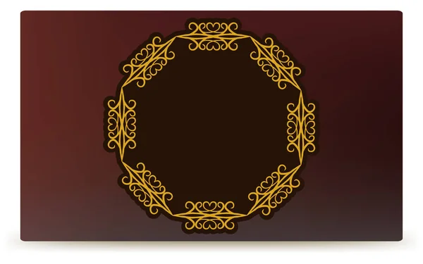 Frame Material Luxurious Elegant Gothic Frame — Stock Vector