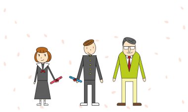 Mezuniyet Töreni Sakura 'nın Düşüşüyle Üç Atış