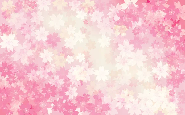 Matériel Fond Printemps Fond Gradient Fleur Cerisier — Image vectorielle