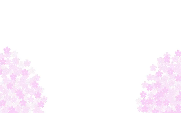 Hintergrundmaterial Von Kirschblüten Voller Blüte — Stockvektor