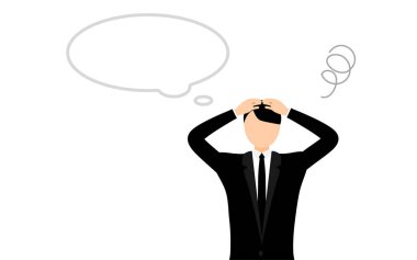 Yas tutan genç adam, endişeli.