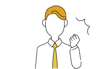 Yüzsüz poz, ofis çalışanı üst vücut, cesaret pozu.