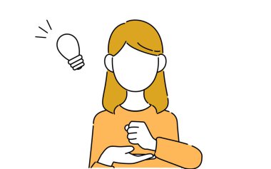 Yüzsüz poz, kadın öğrencinin üst vücudu, ikna olmuş.