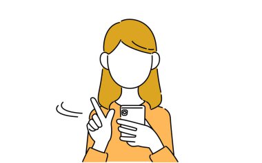 Yüzsüz poz, kız öğrencinin üst vücudu, akıllı telefonda ne aranıyor?