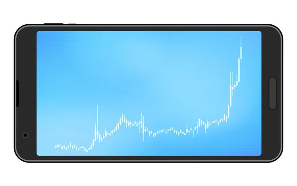 Leuchterdiagramme Für Aktien Devisen Und Virtuelle Währungen Die Auf Dem — Stockvektor