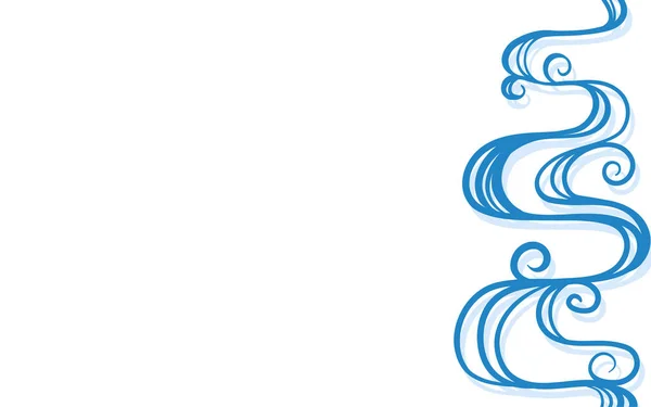 Фон Материала Синей Проточной Воды Рисунок Белом Фоне — стоковый вектор