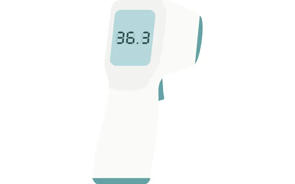 Image Measuring Body Temperature Non Contact Thermometer — Stock Vector