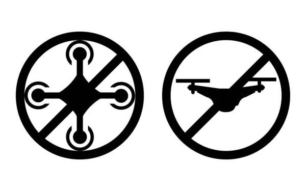 Simple Icon Indicating Drone Fly Zone — Stock Vector