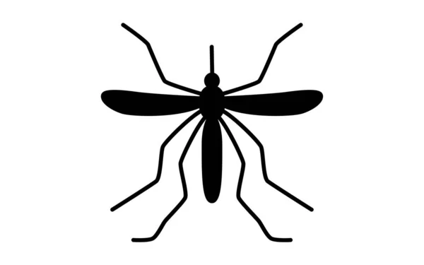Icône Simple Parasites Désagréables Les Moustiques — Image vectorielle