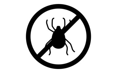 Haşere kontrolü için basit bir simge, tikler