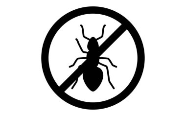 Böcek kontrolü için basit bir simge, karıncalar.