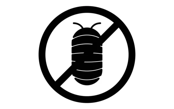 Une Icône Simple Pour Exterminer Les Ravageurs Bug Pilule — Image vectorielle