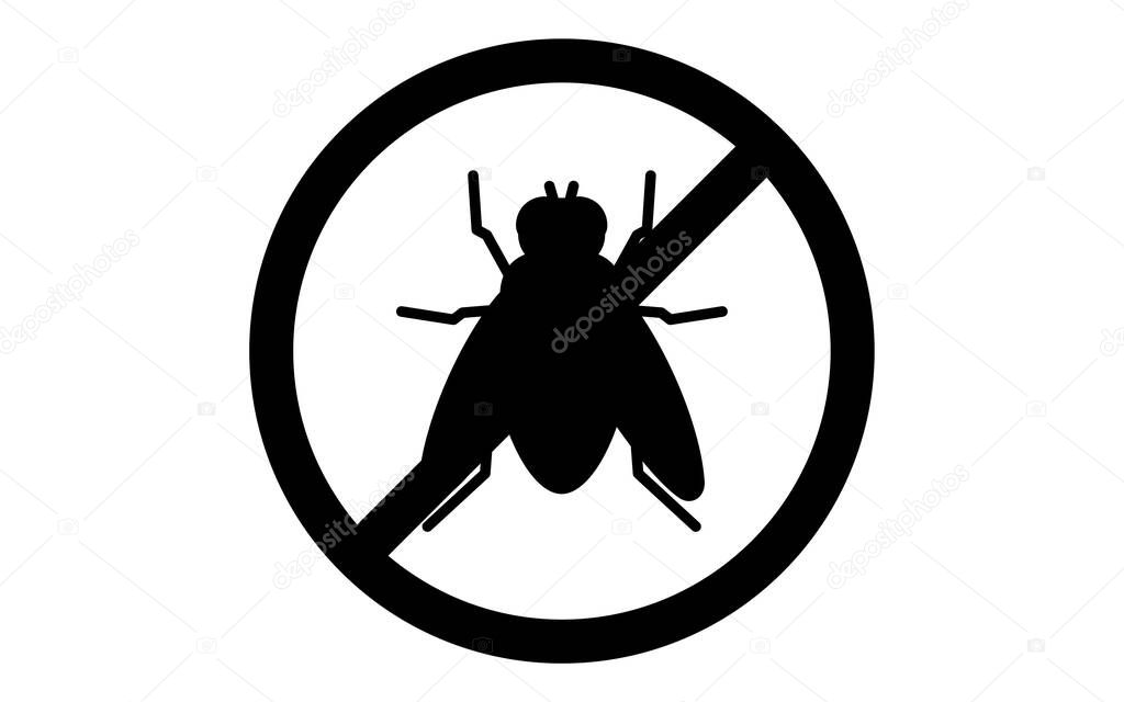 A simple icon for pest control, flies