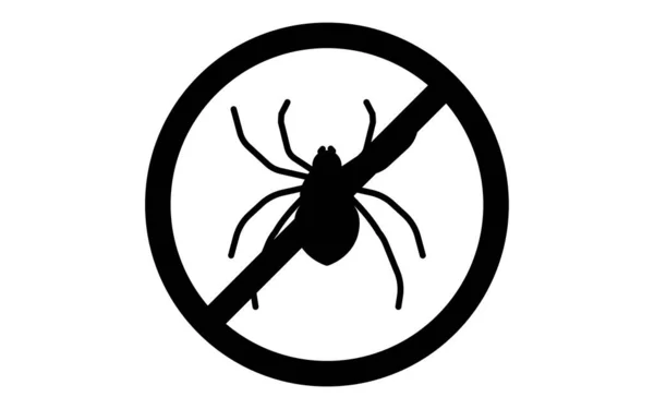 Une Icône Simple Pour Exterminer Les Ravageurs Les Araignées — Image vectorielle